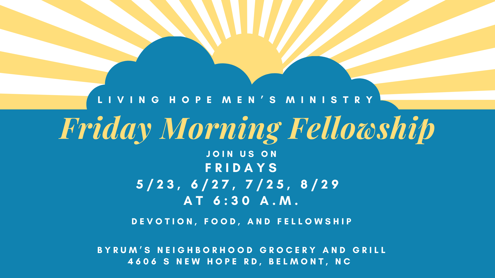 Men's Friday Morning Fellowship